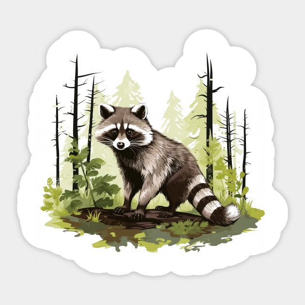 Raccoony Cuteness Sticker by zooleisurelife